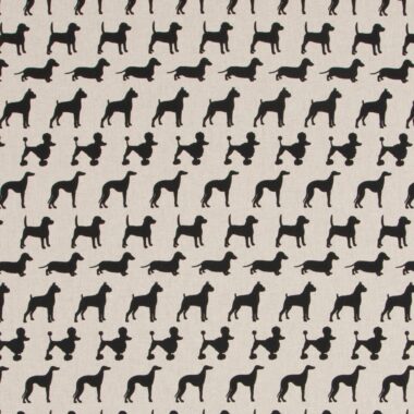 Doggy Linen Canvas Fabric