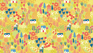 Makower Kitty Garden Fabric