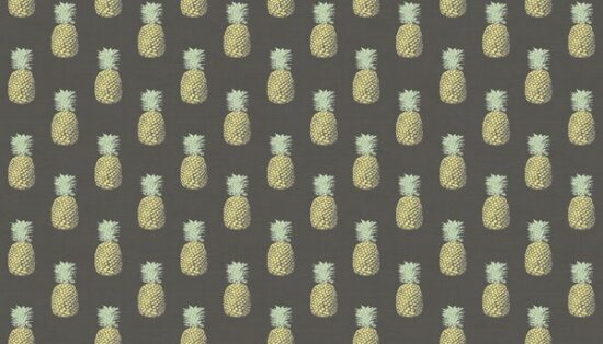 Fern Garden Pineapple Makower Cotton Fabric