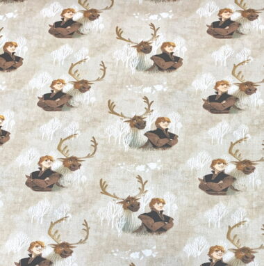 Frozen Kristoff and Sven Disney Cotton Fabric