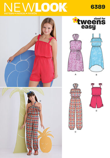 New Look 6389 Girls Sewing Pattern