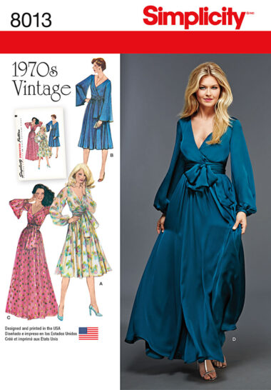 Simplicity 8013 1970's Sewing Pattern