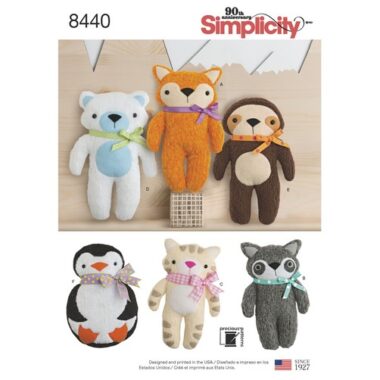 Simplicity 8440 Teddy Sewing Pattern