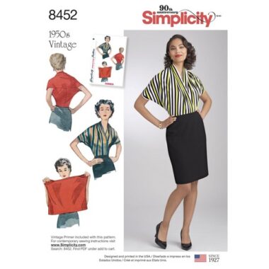 Simplicity 8452 Blouse Sewing Pattern