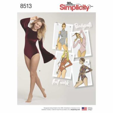Simplicity 8513 Bodysuit Sewing Pattern