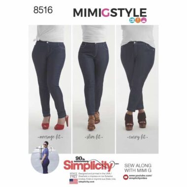Simplicity 8516 Skinny Jean Sewing Pattern
