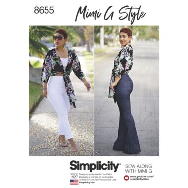 Simplicity Pattern 8655 Mimi G High Waisted Trousers and Tie Top