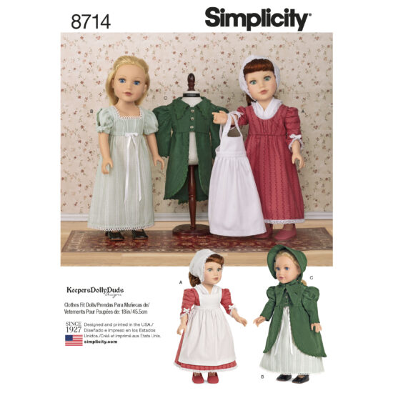Simplicity 8714 Doll Sewing Pattern