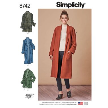 Simplicity 8742 Cardigan Sewing Pattern
