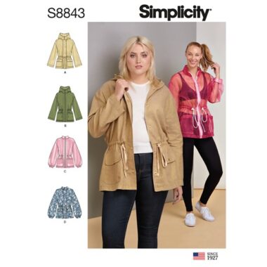 Simplicity Sewing Pattern S8843 Misses Anorak Jacket