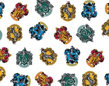 Harry Potter Houses Crests Cotton Fabric