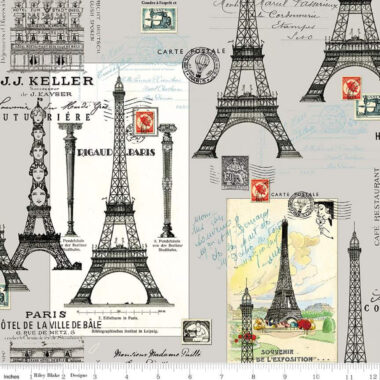 Couturiere Parisienne Eiffel Tower Paris Riley Blake Fabric