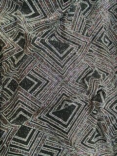Insignia Chevron Sparkle Knit Fabric