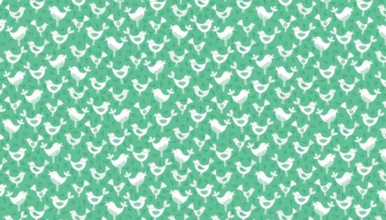 Fantasy Birds Makower Cotton Quilting Fabric