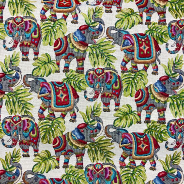 Elephant New World Tapestry Fabric