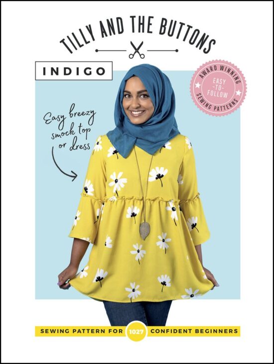 Indigo Top Smock and Dress Tilly and The Buttons Sewing Pattern