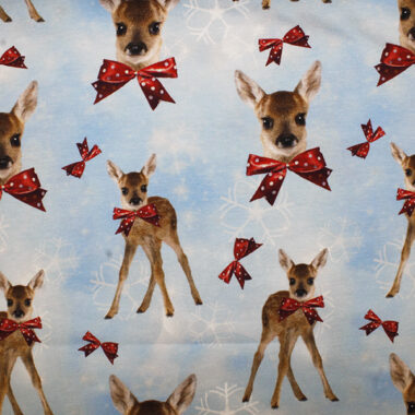 Bambi Christmas Jersey John Louden Fabric