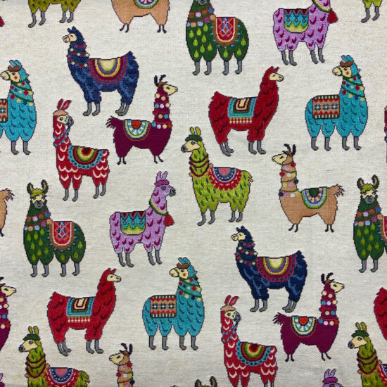 Llama Tapestry New World Fabric