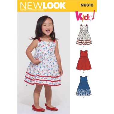 New Look Toddlers Dress Sewing Pattern N6610
