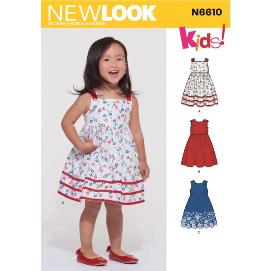 New Look Toddlers Dress Sewing Pattern N6610