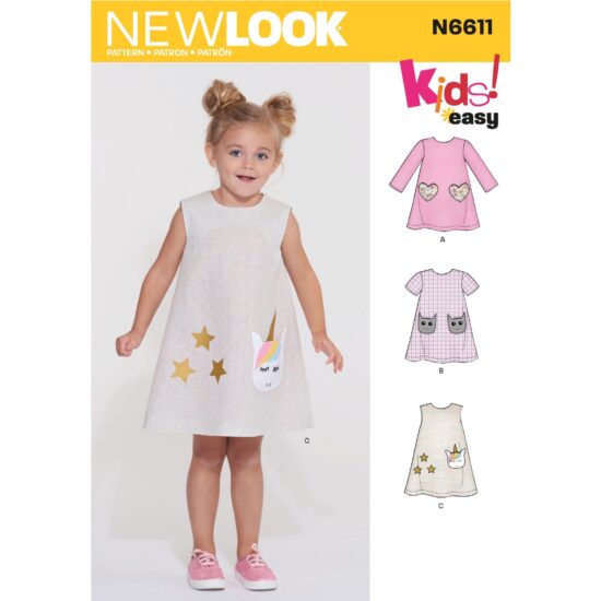 New Look Childrens Dress Sewing Pattern N6611
