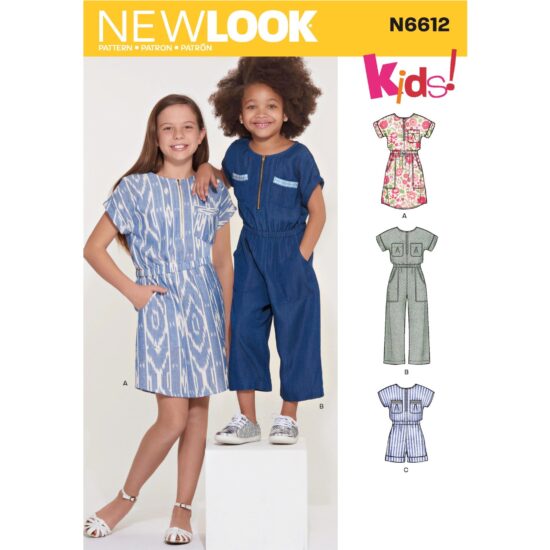 New Look Childrens Jumpsuit Sewing Pattern N6612