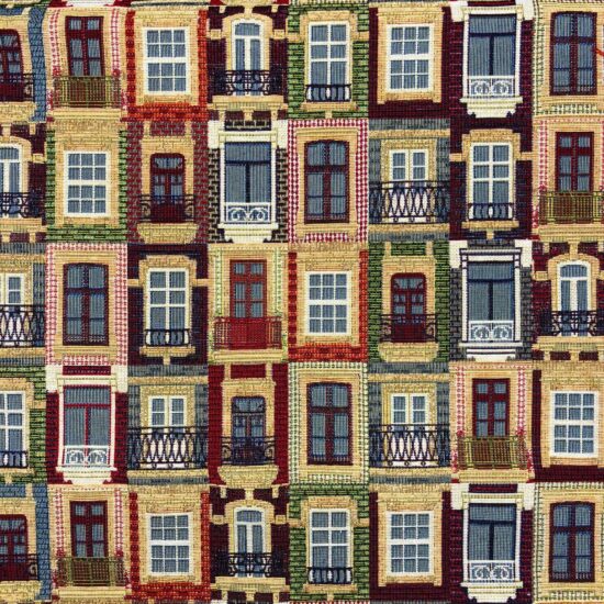 New World Lisbon Houses Tapestry Fabric
