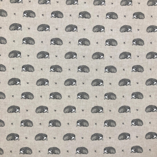 Hedgehog Linen Style Cotton Canvas