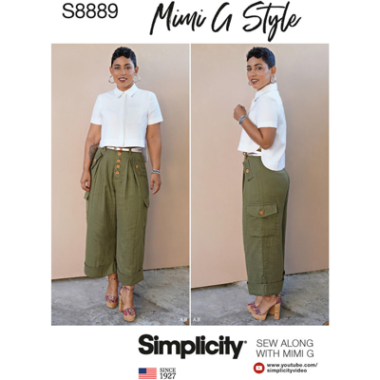 Simplicity Sewing Pattern S8889 Misses Shirt and Wide Leg Pants by Mimi G Style