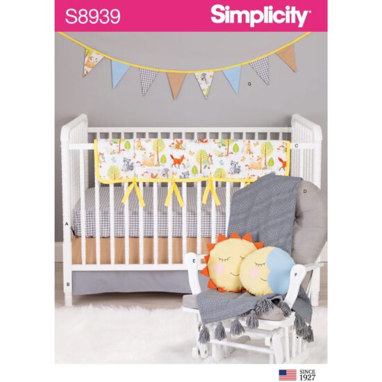 Simplicity Sewing Pattern S8939 Nursery Décor