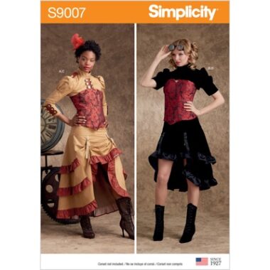 Simplicity Sewing Pattern S9007 Misses Steampunk Costumes