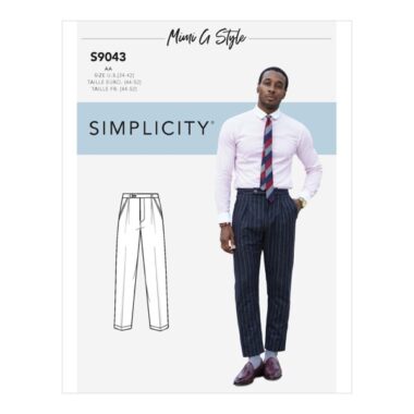 Simplicity Sewing Pattern S9043 Mens Pants