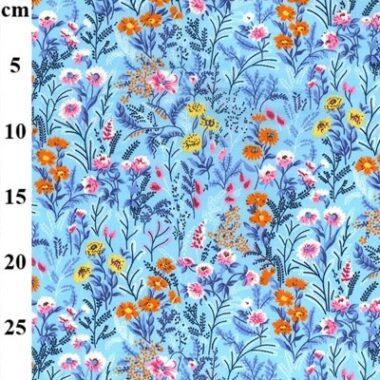 Flower Garden Rose and Hubble Cotton Fabric