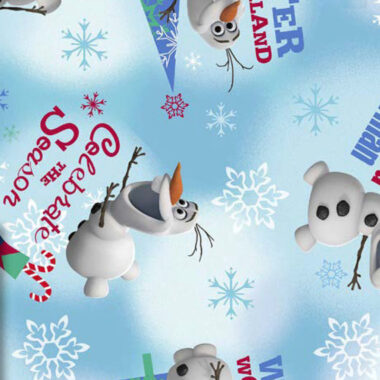 Olaf Frozen Celebrate The Season Disney Fabric
