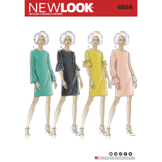 New Look Sewing Pattern 6524 Womens Dress