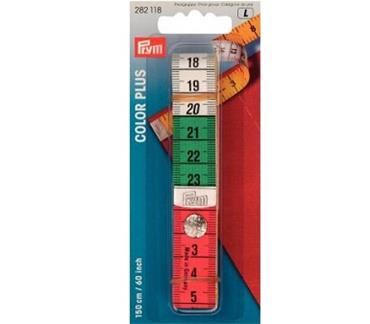 Prym Tape measure Colour Plus with button, 150cm/60inch