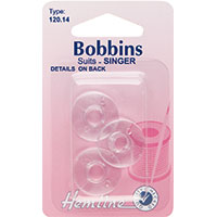 Plastic Sewing Machine Bobbins 66k 3 Pack