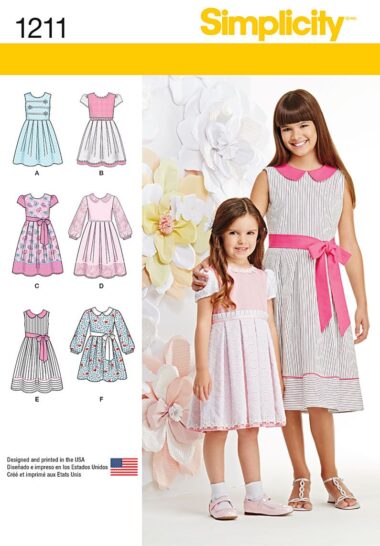 Simplicity 1211 Childs Dress Sewing Pattern