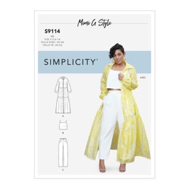Simplicity Sewing Pattern S9114 Misses' Dress, Top & Pants By Mimi G Style