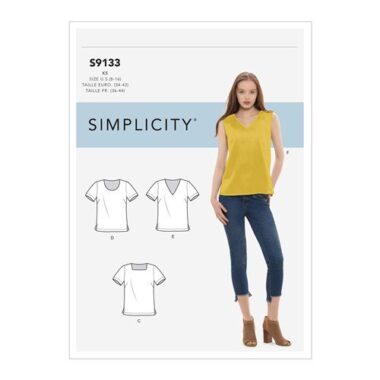 Simplicity Sewing Pattern S9133 Misses Tops