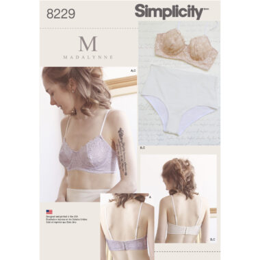 Simplicity 8229 Bra Sewing Pattern