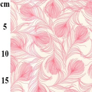 Etch Feathers Rose and Hubble Cotton Fabric