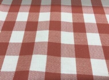 Woven Check Curtain Fabric