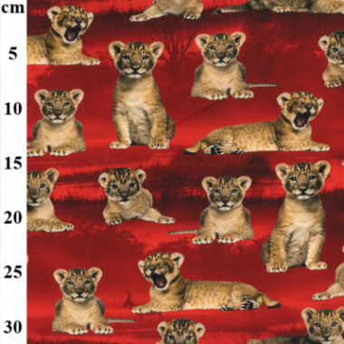 Lion Cub Cotton Elastane John Louden Jersey Fabric