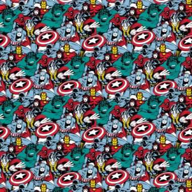 In Action Marvel Cotton Fabric