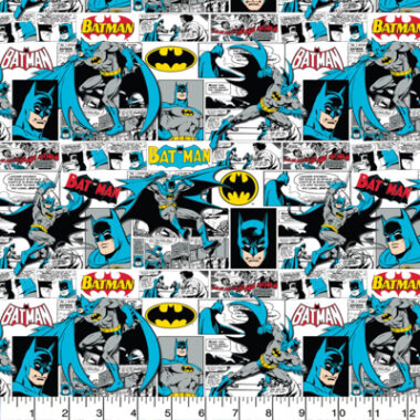 Batman Comic Strip Cotton Fabric