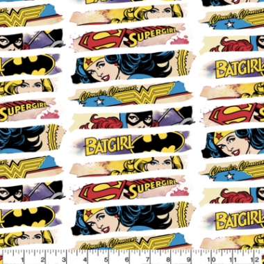 Heroines DC Comics Cotton Fabric