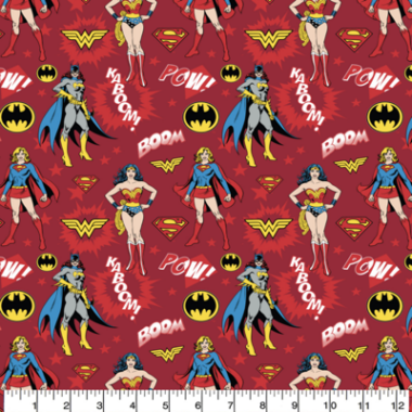 DC Comics Girl Power Cotton Fabric