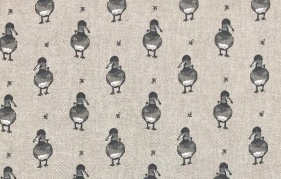Linen Vintage Ducks Canvas