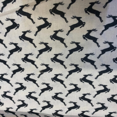 Scandi Reindeer Cotton Fabric John Louden